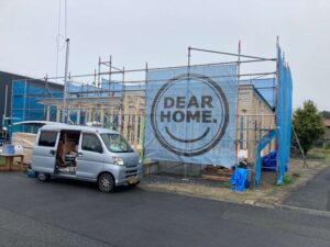 棟上げでした。