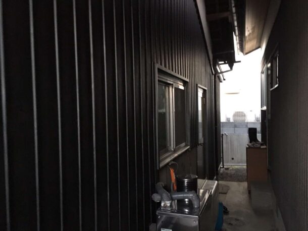 ヘアーサロン鋏竜様　外壁貼替