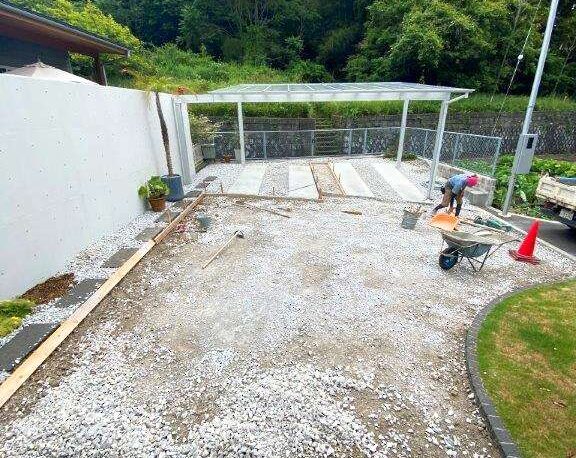 駐車場土間コンクリート工事