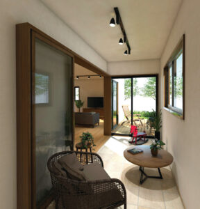 室内にあるテラスとは・・・。