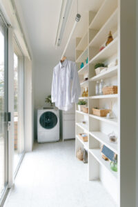 癒しのバスルームと快適な家事空間、どちらも叶える住まい。