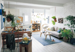 光と緑が調和する、リラックス空間のある住まい